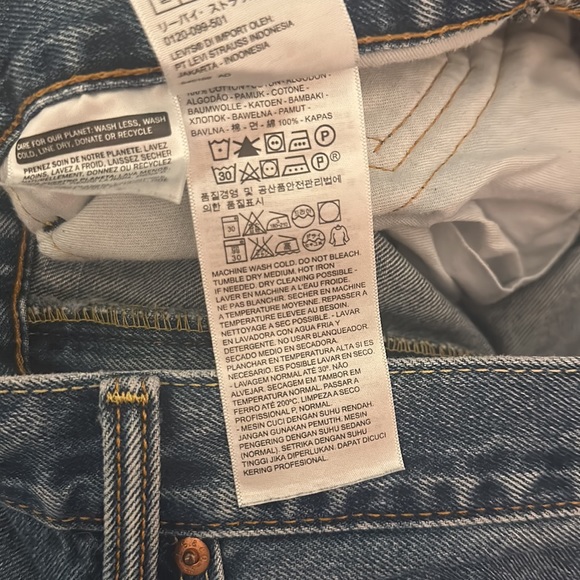 Levi’s Men’s 505 Regular Fit Jeans Medium Wash Size W40 L29 - Picture 11 of 12